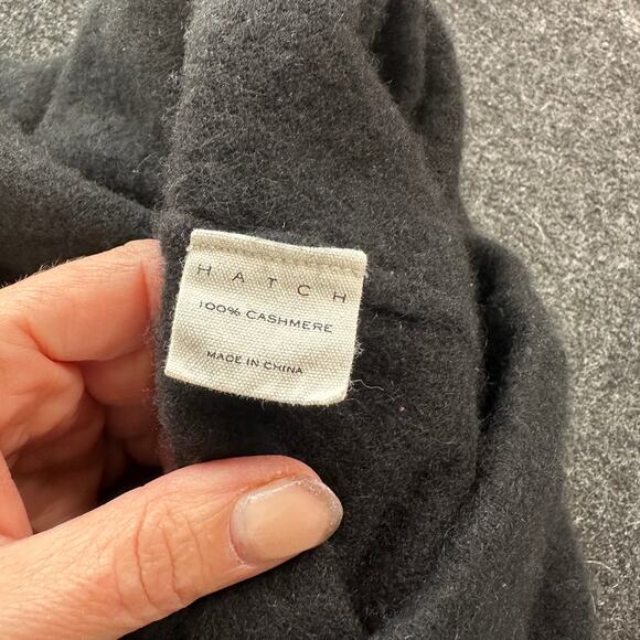 HATCH Women's Black 100% Cashmere Jogger Pants, Size 0, Like New - Picture 7 of 7